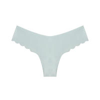 String pour femme, épaisseur standard, doux pour la peau, coupe en T, avec dentelle cousue, sexy, respirant, broderie 3D, en soie glacée, effet invisible