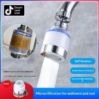 Robinet purificateur mural HUBEN pour cuisine, filtre en coton ABS PP chromé, filtration d'eau d'urgence pour le secours après les tremblements de terre en Colombie