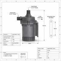 Pompe à eau CC sans balais ZKSJ DC60E 24V 3800L/H pour refroidisseur industriel et système de filtration de fosse d'aquarium de grande taille