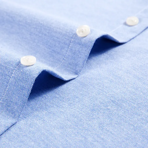 Vendita calda da uomo luce blu ufficio vestibilità regolare Smart Casual camicie a maniche lunghe <span class=keywords><strong>Oxford</strong></span> per uomo Top - Product Image 2