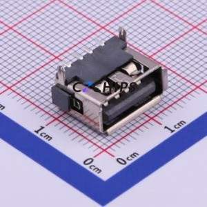 U-A-24DD-Y-11 USB Connector SMD Connector ( Connector Type: Type-A )( Protocol Standard: USB 2.0 )( Gender: Female ) - Product Image 1