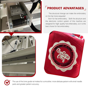 KQM Лидер продаж в США 12/15 иглы цвета 4 головные колпачки футболка мульти компьютеризированная вышивальная машина - Product Image 6