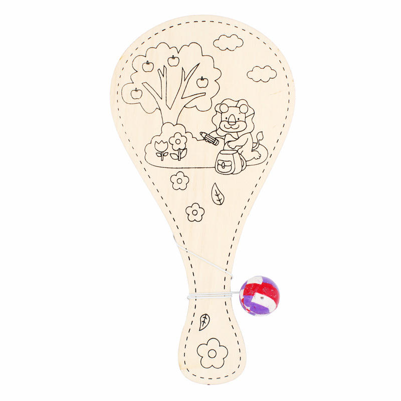 Peinture raquette (petit lion)