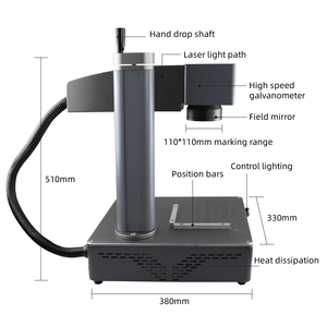 KL 20w Small Desktop <strong>Portable</strong> Fiber Laser <strong>Engraving</strong> <strong>Machine</strong> Metal Fiber Laser Marking <strong>Machine</strong> - Product Image 2