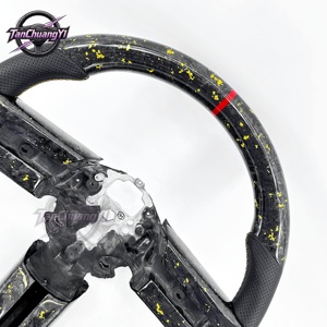 Volante de Fibra de Carbono Forjado Amarillo Personalizado para Ford <span class=keywords><strong>Mustang</strong></span> 2005 2006 2007 2008 <span class=keywords><strong>2009</strong></span> - Product Image 3