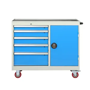 Rolling Tool Chest With Wheels Work Bench Tool Cabinet Workshop Lockable For Garage Workstation Tool Cabinet