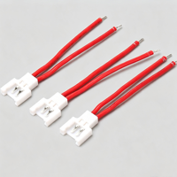 2P Konektor Kabel Plastik Putih, Kabel Jumper Listrik PVC Merah untuk Koneksi Internal Modul Kontrol PCB