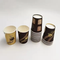 Vasos de Papel Biodegradables con Logotipo Personalizado, Vasos Desechables de Doble Pared para Café, Té con Leche y Bebidas Calientes con Tapa para Llevar de Cafetería