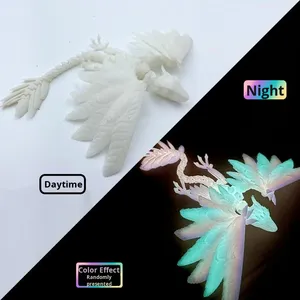 Figura de Pterodáctilo Arcaeopterix Impresa en 3D con Plumas, Articulaciones Móviles, Modelo de Simulación, Animales de Plástico, Dinosaurios - Product Image 6