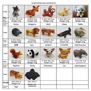 Figurine en mousse PU réaliste d'animal de la forêt, petite, haute densité, à rebond lent, ornement de bureau, parfumée, unisexe, pour garçons et filles - Product Image 5