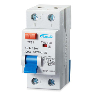 ผลิตภัณฑ์ไฟฟ้าแรงต่ำ Timelec ชนิดแม่เหล็กไฟฟ้า AC แบบ 1P+N TML1-63 RCCB 25A 2P 30ma ประเภท A - Product Image 1