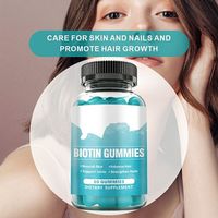 HDK OEM ODM Gummies à la biotine 12000mcg Vegan Sans sucre Croissance des cheveux Renforcement des ongles Soutien articulaire Complément beauté