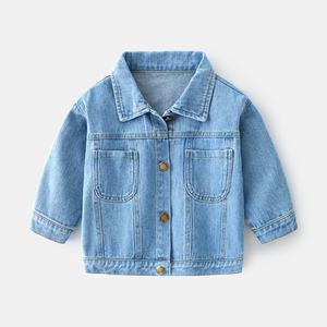 Vestes en <span class=keywords><strong>jean</strong></span> pour enfants, garçons et filles, manteau décontracté à manches longues, vêtements d'extérieur d'automne - Product Image 2