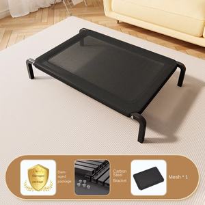 Cama de campamento para perros Four Seasons Malla lavable extraíble Patrón sólido Perro pequeño grande Marco de hierro Perrera Embalaje de cartón - Product Image 6