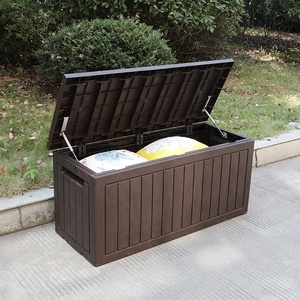 All Weather Outdoor Patio Garden Furniture Plastic Deck Storage Container Box