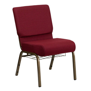Sillas de Iglesia Acolchadas Apilables Azules de Alquiler al por Mayor, Muebles de Iglesia, Silla para Auditorio, <span class=keywords><strong>Teatro</strong></span>, Conferencias - Product Image 2