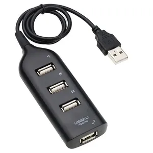 4 Ports Portable High USB 2.0 Data Expansion Hub USB Splitter for Windows XP/ Vista 7 8 10 Laptop PC Computer