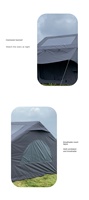 Tente gonflable de camping extra large pour 2 personnes, automatique, quatre saisons, avec ouverture au ciel, portable, sans installation, imperméable, durable, anti-UV