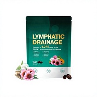 Complexe d'huiles d'herbes pour le bien-être lymphatique en capsules molles 4275mg 240 unités pour adultes