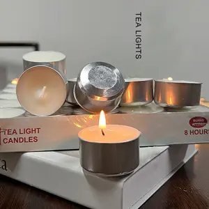 Commercio all'ingrosso bianco Mini Tealight candele alla rinfusa piccole candele senza fumo Votive per la casa