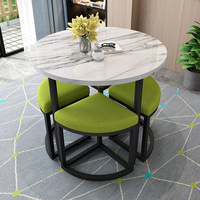 Nouveauté - Ensembles de meubles de salle à manger modernes et luxueux - Tables rondes et chaises en bois massif pour café et restaurant