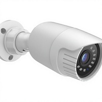 Caméra de surveillance IP PoE 4MP, type tourelle/bullet, filaire, pour extérieur/intérieur, vision nocturne, détection de mouvement humain
