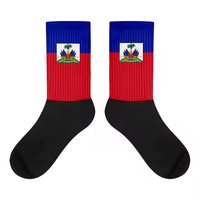Ensemble de breloques drapeau d'Haïti tendance et très demandé, avec t-shirt, chapeau et pendentif carte d'Haïti, pour femmes et hommes unisexe