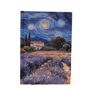 Wholesale Vintage Van Gogh Hardcover Thermal Binding Notebook Color Inner Pages Paper Cover <b>Journal</b> Creative <b>Writing</b> Diary Gift - Product Image 1