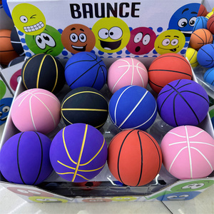 HAPU Ballon de basketball mini 75 mm coloré, personnalisable avec logo, en TPR creux haute élasticité, jouet sportif pour enfants, vente chaude - Product Image 4