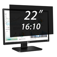 Filtre de confidentialité bidirectionnel anti-espion, anti-reflet, anti-lumière bleue, anti-traces de doigts, pour moniteur de bureau 22 pouces 16:10, directement de l'usine
