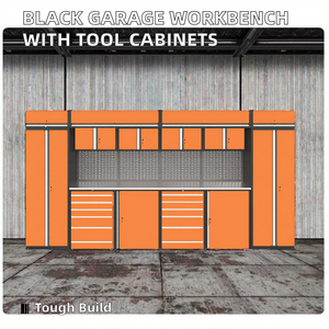 Tùy chỉnh OEM Hỗ trợ màu đen Heavy-Duty nhà để xe bàn làm việc với lớn mới có thể tháo rời công cụ Tủ hội thảo Máy Trạm - Product Image 3
