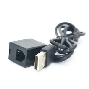 Cáp USB Đồng Đen Đến Bộ Chuyển Đổi Nữ 4 Lõi RJ11