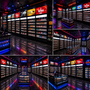 ตู้โชว์บุหรี่ในร้านสะดวกซื้อ ตู้โชว์สินค้าร้านขายบุหรี่ ชั้นวางโชว์บุหรี่ - Product Image 2