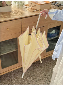 <span class=keywords><strong>Parapluie</strong></span> coréen automatique à pétales, grande taille, double usage (soleil/pluie), pour femme, renforcé, résistant au vent, portable, haute qualité - Product Image 3