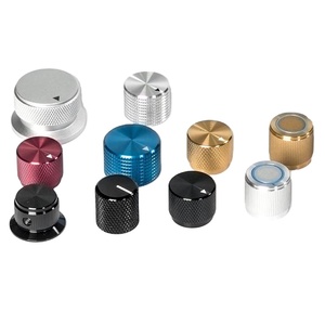 Bộ Khuếch Đại Chiết Áp Âm Thanh Xoay Bạc Anodized Nhôm Tùy Chỉnh Núm Hình Vòm Kim Loại Crôm Mặt Số - Product Image 6