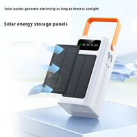 Chargeur solaire haute capacité, mini batterie externe 50000mAh, charge rapide portable, batteries solaires étanches