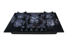 Cooktop a Gás de 5 Queimadores por Atacado em Aço Inoxidável Fogão de Embutir à Prova de Fogo para Hotéis e Residências - Product Image 4