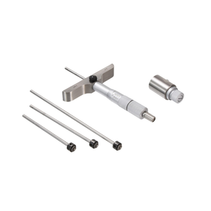 Micromètre professionnel à pointe sphérique Asimeto pour mesurer les fonds inclinés et courbes, 0-100 mm, pour trous complexes - Product Image 1