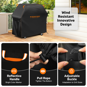 <span class=keywords><strong>Housse</strong></span> de barbecue imperméable personnalisée, <span class=keywords><strong>housse</strong></span> de barbecue 210D <span class=keywords><strong>pour</strong></span> la protection des équipements de barbecue <span class=keywords><strong>Weber</strong></span> en extérieur - Product Image 4
