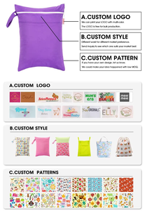 Bolsa de Almacenamiento de Poliéster Impresa Tridimensional de Doble Cara AIO, Impermeable, para Pañales de Tela, Secos y Húmedos - Product Image 6