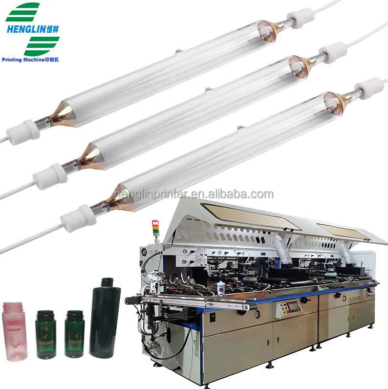 UV-Inkt UV-Uithardingslamp Coatinglampen Voor Fles Automatische Zeefdruk Machine Zeefdrukker 4kw 379Mm 6610ap44
