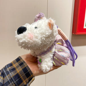 Llavero <span class=keywords><strong>de</strong></span> peluche <span class=keywords><strong>de</strong></span> perro <span class=keywords><strong>de</strong></span> tela colgante con cuerda colorida, juguete <span class=keywords><strong>de</strong></span> muñeco <span class=keywords><strong>de</strong></span> peluche <span class=keywords><strong>de</strong></span> animal, para máquina <span class=keywords><strong>de</strong></span> garras, productos al por mayor para mercados <span class=keywords><strong>de</strong></span> segunda mano - Product Image 6