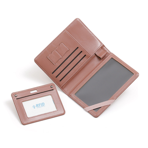 2026 New Diamond RFID Anti-Theft Passport Wallet - Multi-Functional Travel Document <b>Holder</b> with Air <b>Ticket</b> & ID Card Slots - Product Image 2