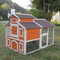 En bois conceptions de maison de poulet coop poule clapier maison d'animal familier avec la grande course