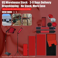 US Stock Lampe de thérapie par la lumière rouge Thérapie par la lumière infrarouge avec support 660nm Redlight et 850nm Dispositif de lumière infrarouge proche pour le corps