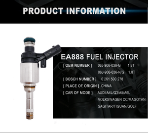 0261500621 Nuevas Piezas de Auto, Inyector de Combustible para Audi VW 06J906036S, Boquilla de Combustible 06J906036N - Product Image 2