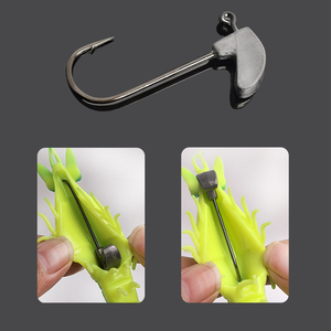 Esche Artificiali Realistiche a Forma di Gambero da 10.5g, 14g, 18.5g, Due Tipi di Montature, Grandi Jig Luminosi per la Pesca in Mare di Calamari e Spigole - Product Image 3