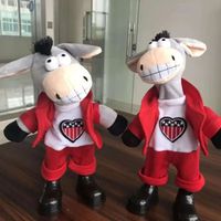 Enregistrement vocal répète danse chant électronique taling marche âne jouets en peluche