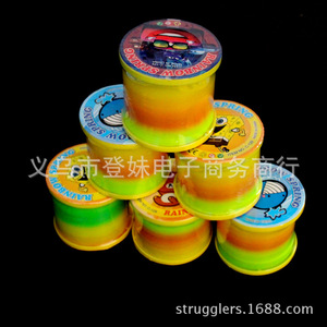 วงแหวนสปริงสีรุ้ง 5.7x6.4 ซม. ของเล่นพลาสติกแบบซ้อนสำหรับเด็กอายุ 4-6 ปี - Product Image 4