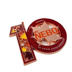 Médaille de marathon coureurs bon marché course de trail virtuelle amusante médaille de <span class=keywords><strong>montagne</strong></span> avec ruban couleur 5k 10k course de course sport - Product Image 4